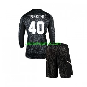 Dinamo Zagreb Livakovic 40 Portiere Bambino Maglia Prima 2022/2023 Manica Lunga (+ Pantaloncini)